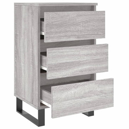 Comodini 2pz Grigio Sonoma 40x35x69 cm in Legno Multistrato - homemem39