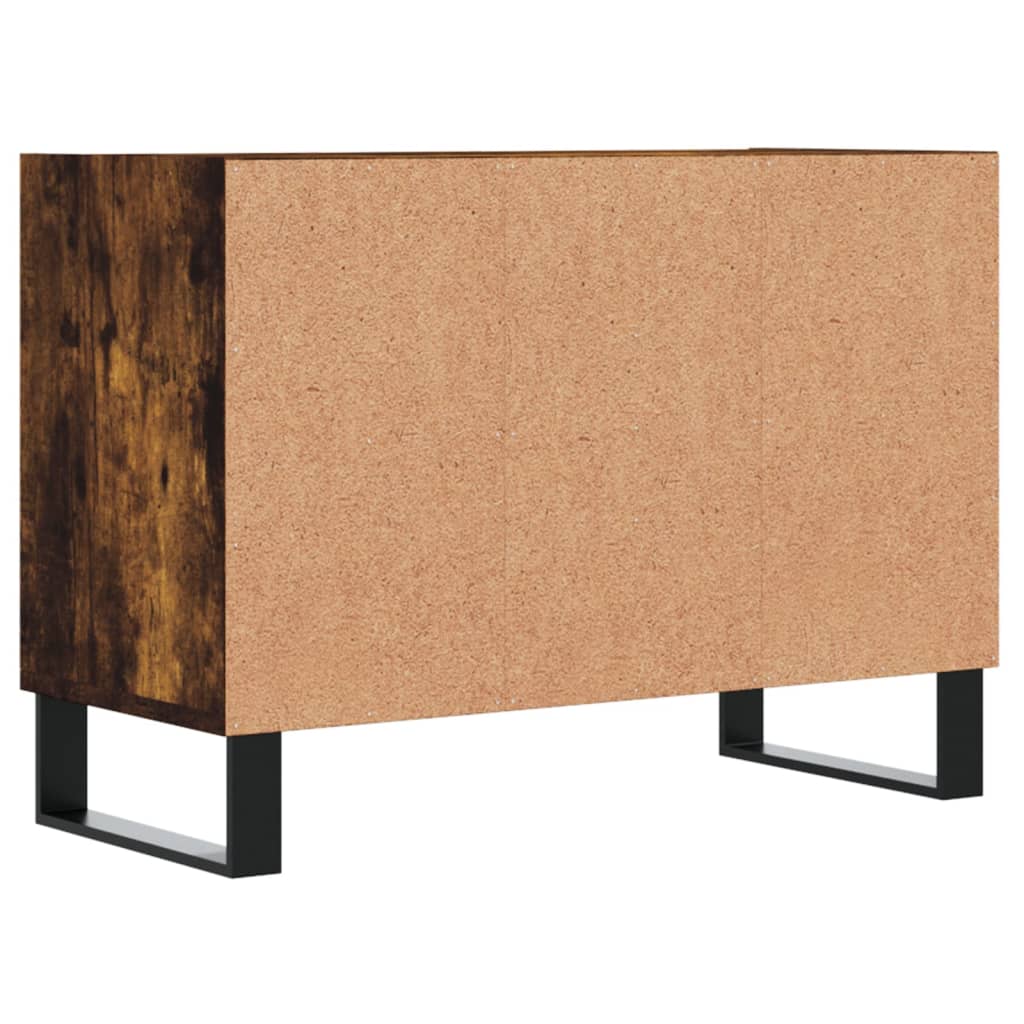 Mobile Porta TV Rovere Fumo 69,5x30x50 cm in Legno Multistrato - homemem39