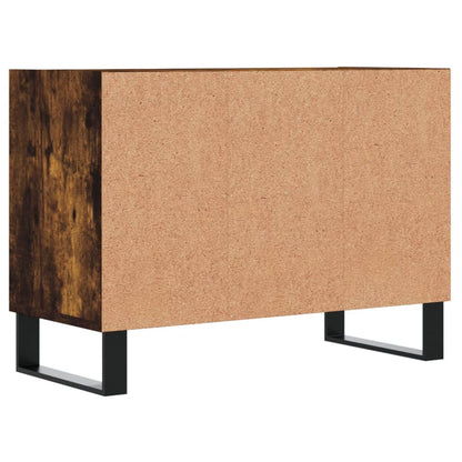 Mobile Porta TV Rovere Fumo 69,5x30x50 cm in Legno Multistrato - homemem39