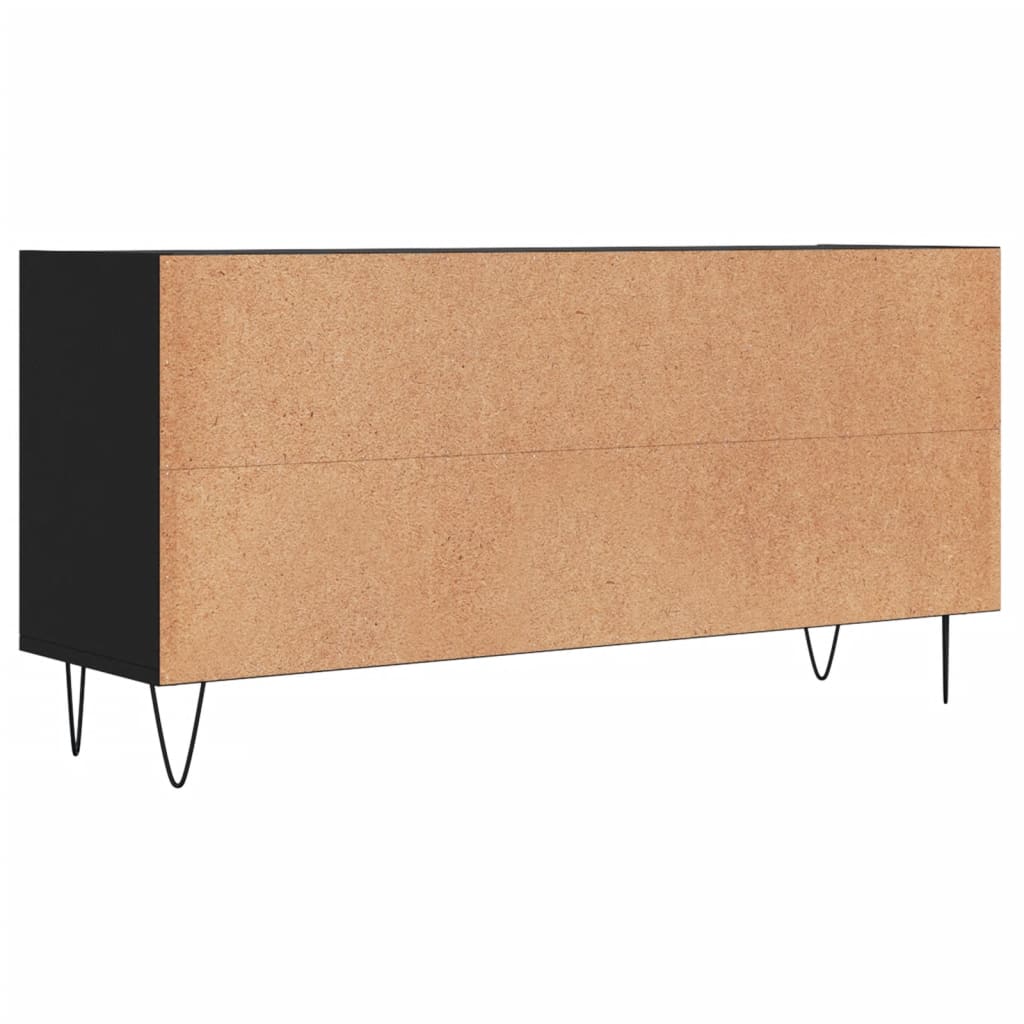 Mobile Porta TV Nero 103,5x30x50 cm in Legno Multistrato