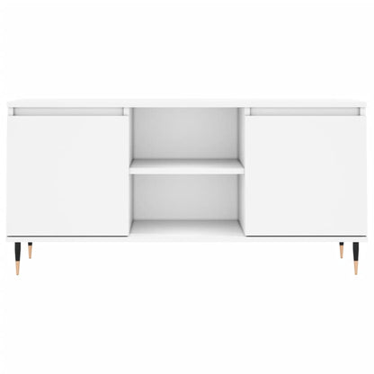 Mobile Porta TV Bianco 104x35x50 cm in Legno Multistrato - homemem39