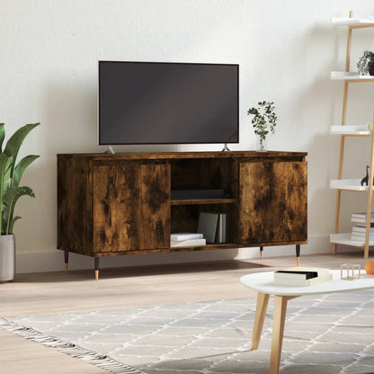 Mobile Porta TV Rovere Fumo 104x35x50 cm in Legno Multistrato - homemem39