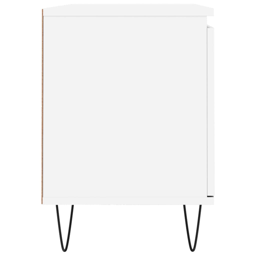 Mobile Porta TV Bianco 104x35x50 cm in Legno Multistrato