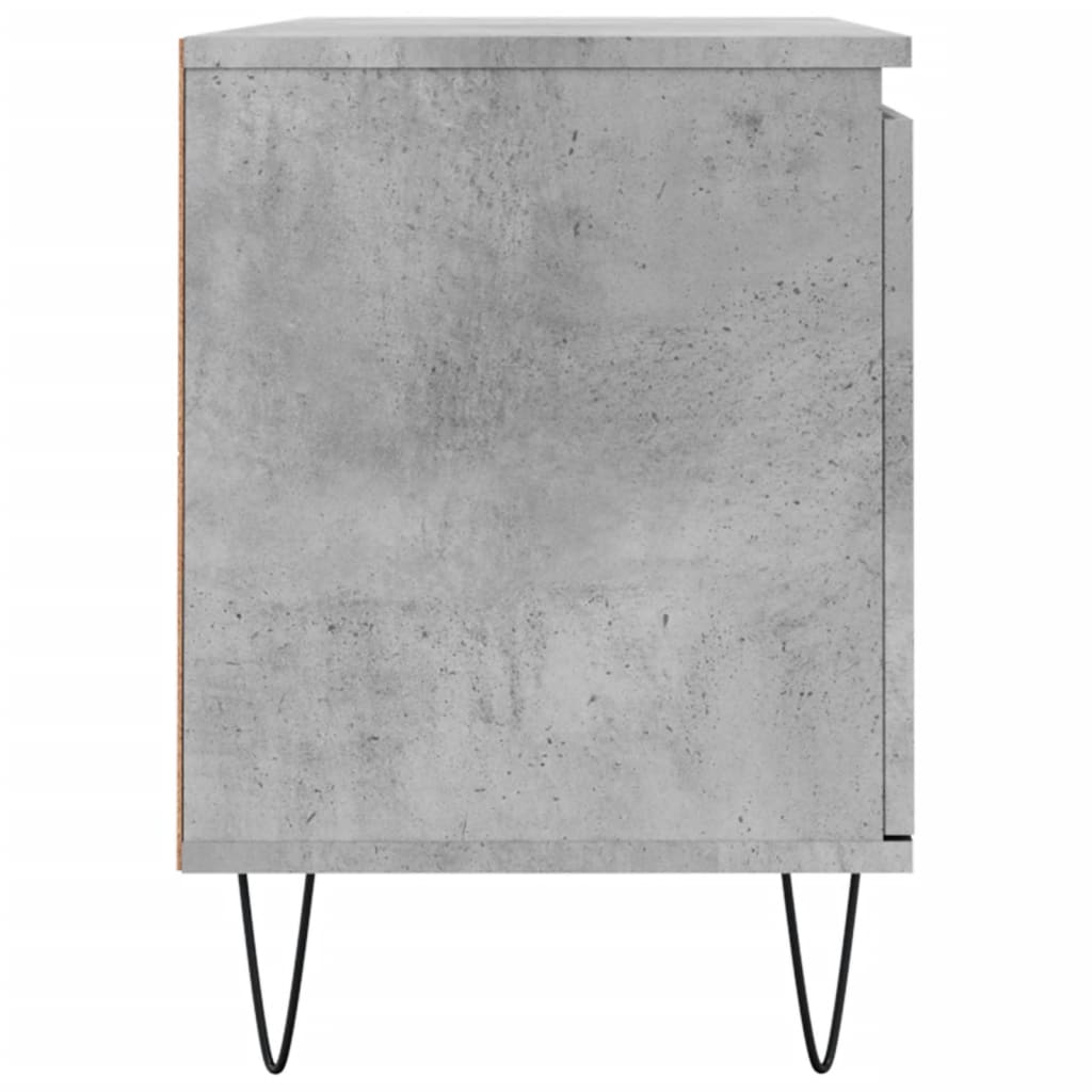 Mobile Porta TV Grigio Cemento 104x35x50cm in Legno Multistrato - homemem39