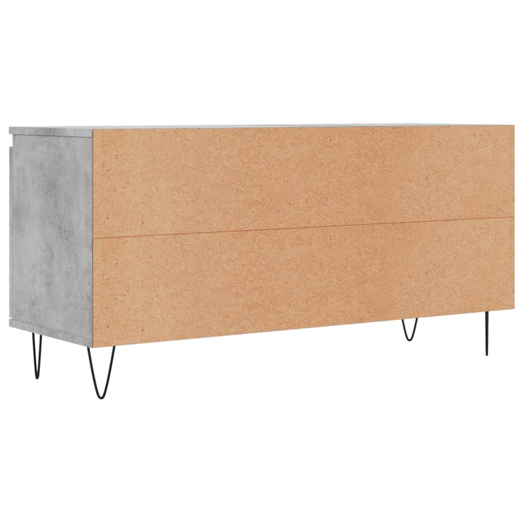 Mobile Porta TV Grigio Cemento 104x35x50cm in Legno Multistrato - homemem39