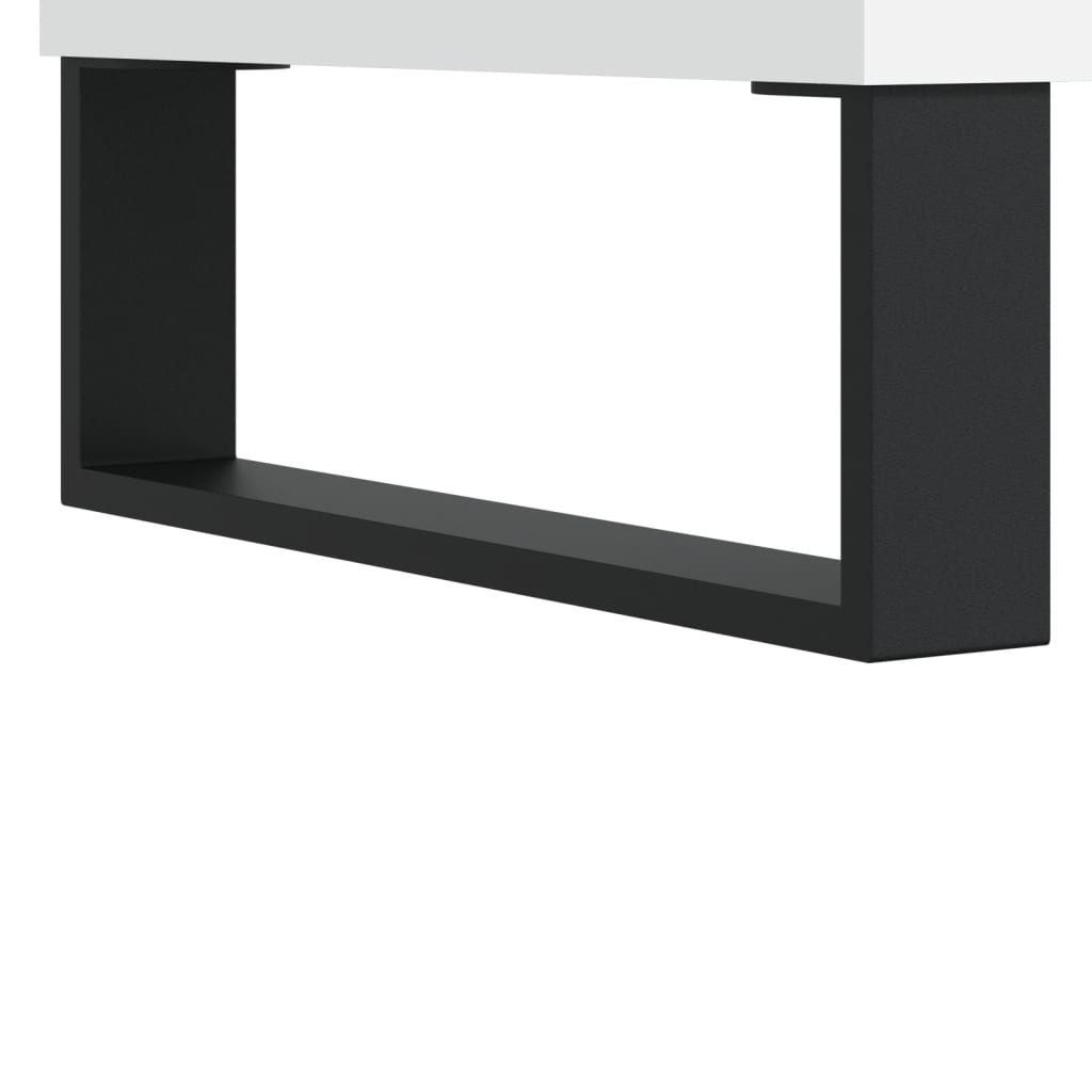 Mobile Porta TV Bianco 104x35x50 cm in Legno Multistrato