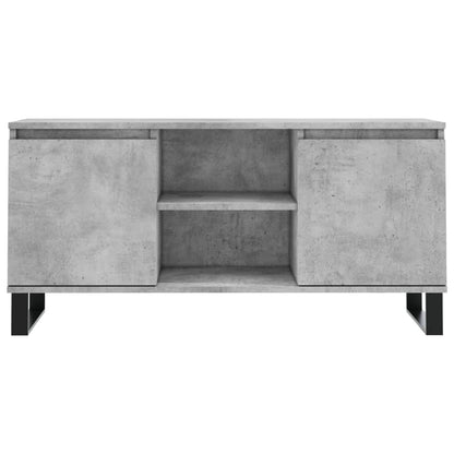 Mobile Porta TV Grigio Cemento 104x35x50cm in Legno Multistrato