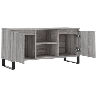 Mobile Porta TV Grigio Sonoma 104x35x50 cm in Legno Multistrato