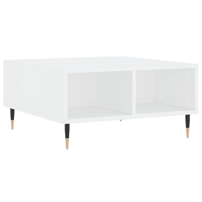 Tavolino da Salotto Bianco 60x60x30 cm in Legno Multistrato | homemem39