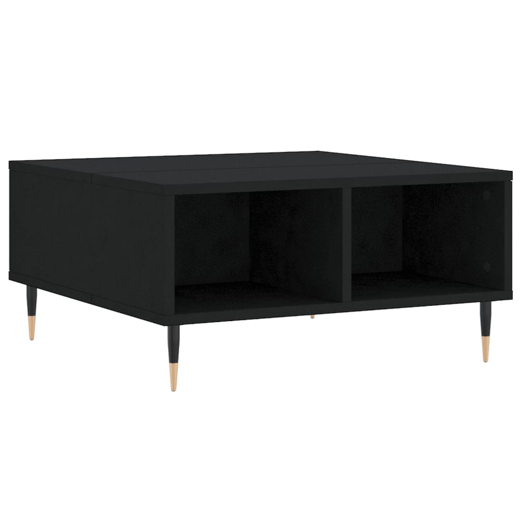 Tavolino da Salotto Nero 60x60x30 cm in Legno Multistrato | homemem39