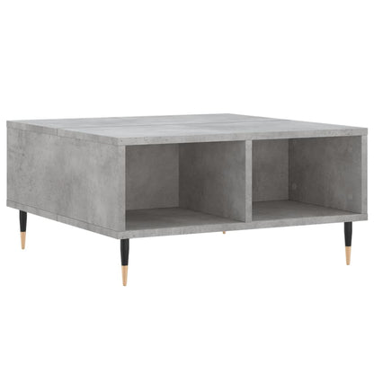 Tavolino da Salotto Grigio Cemento 60x60x30cm Legno Multistrato | homemem39