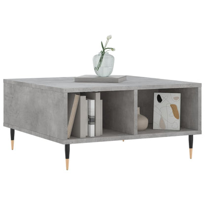 Tavolino da Salotto Grigio Cemento 60x60x30cm Legno Multistrato | homemem39