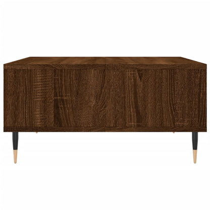Tavolino da Salotto Rovere Marrone 60x60x30cm Legno Multistrato | homemem39