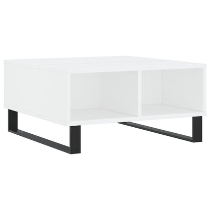 Tavolino da Salotto Bianco 60x60x30 cm in Legno Multistrato | homemem39