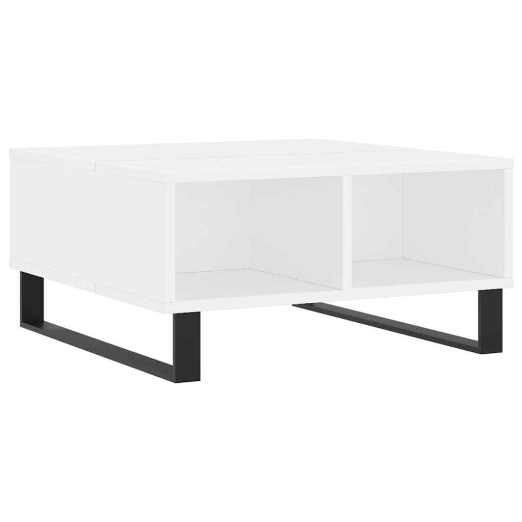 Tavolino da Salotto Bianco 60x60x30 cm in Legno Multistrato | homemem39