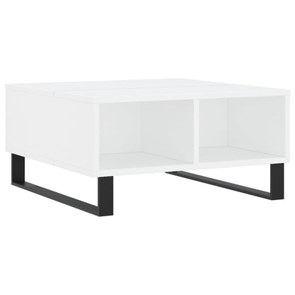 Tavolino da Salotto Bianco 60x60x30 cm in Legno Multistrato | homemem39
