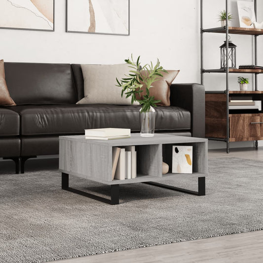 Tavolino da Salotto Grigio Sonoma 60x60x30 cm Legno Multistrato | homemem39
