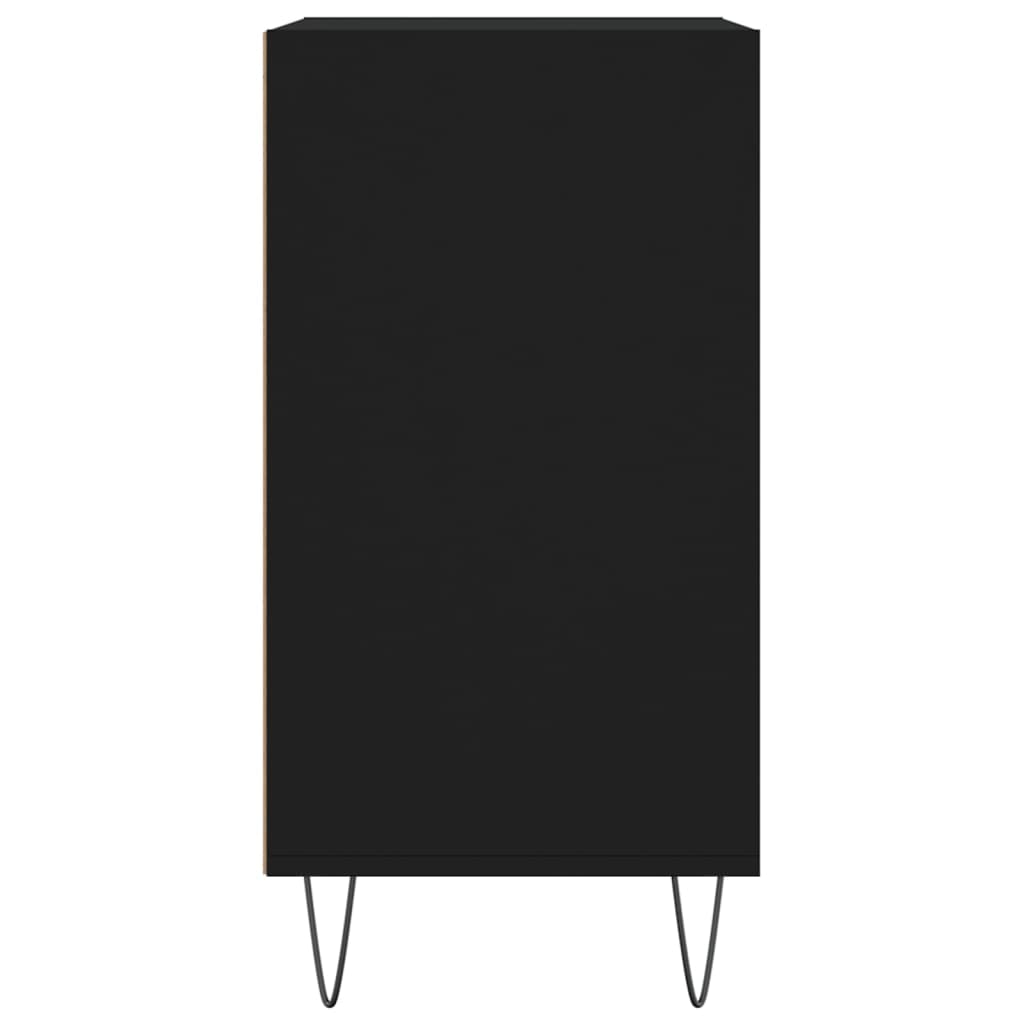 Credenza Nera 57x35x70 cm in Legno Multistrato - homemem39