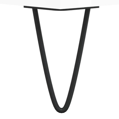 Credenza Bianco Lucido 57x35x70 cm in Legno Multistrato - homemem39