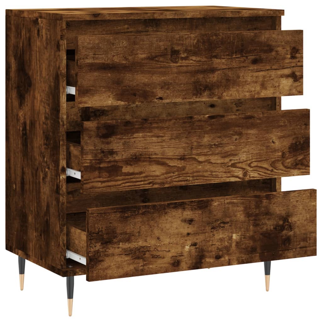 Credenza Rovere Fumo 60x35x70 cm in Legno Multistrato - homemem39