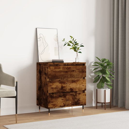 Credenza Rovere Fumo 60x35x70 cm in Legno Multistrato - homemem39