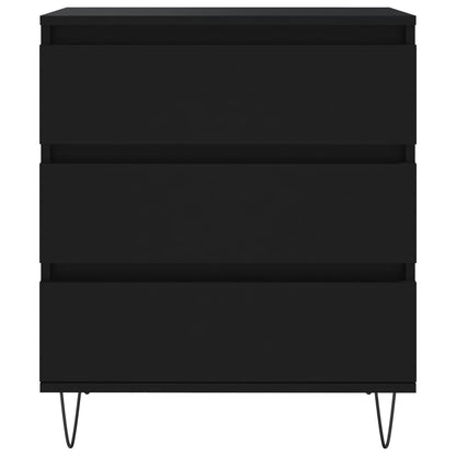 Credenza Nero 60x35x70 cm in Legno Multistrato