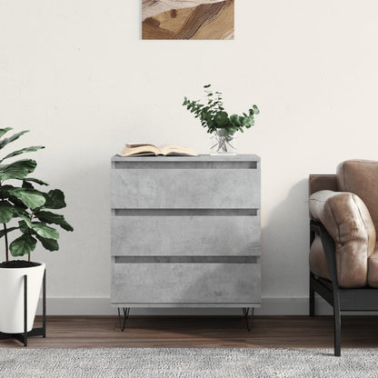 Credenza Grigio Cemento 60x35x70 cm in Legno Multistrato | homemem39
