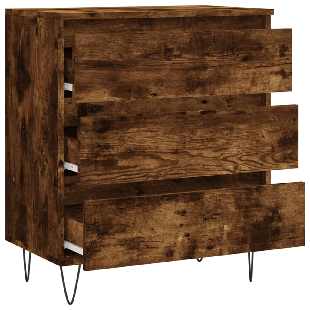 Credenza Rovere Fumo 60x35x70 cm in Legno Multistrato