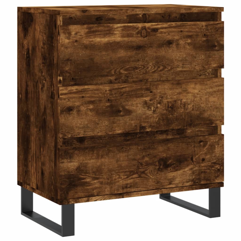 Credenza Rovere Fumo 60x35x70 cm in Legno Multistrato - homemem39