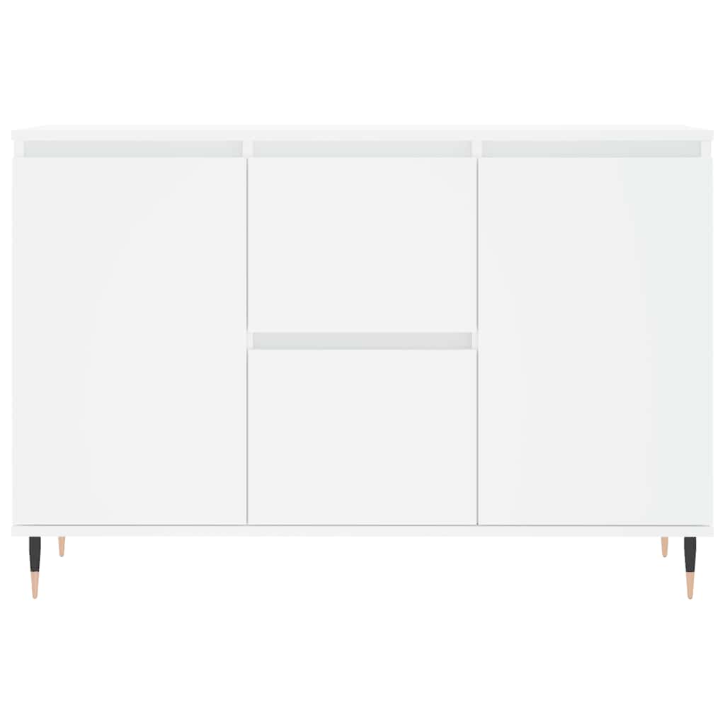 Credenza Bianca 101,5x35x70 cm in Legno Multistrato | homemem39