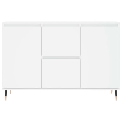 Credenza Bianca 101,5x35x70 cm in Legno Multistrato | homemem39