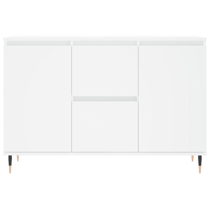 Credenza Bianca 101,5x35x70 cm in Legno Multistrato - homemem39