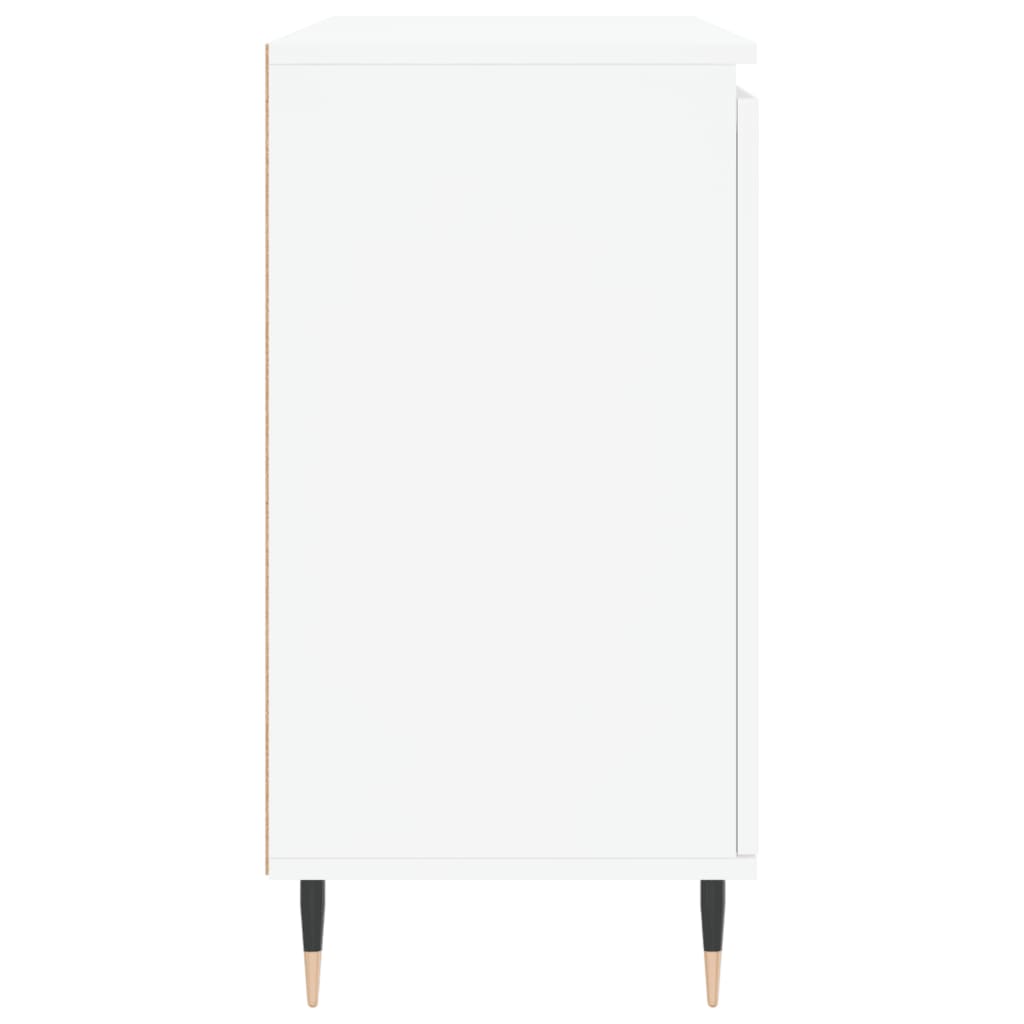 Credenza Bianca 101,5x35x70 cm in Legno Multistrato - homemem39