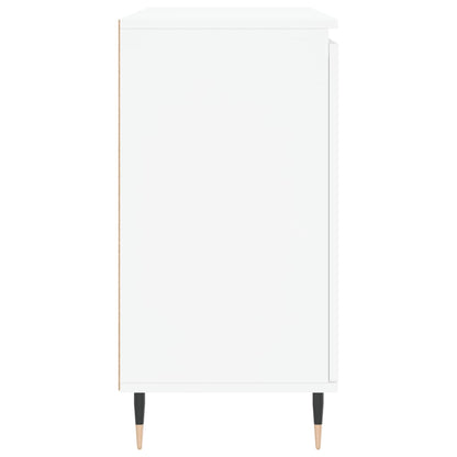 Credenza Bianca 101,5x35x70 cm in Legno Multistrato - homemem39
