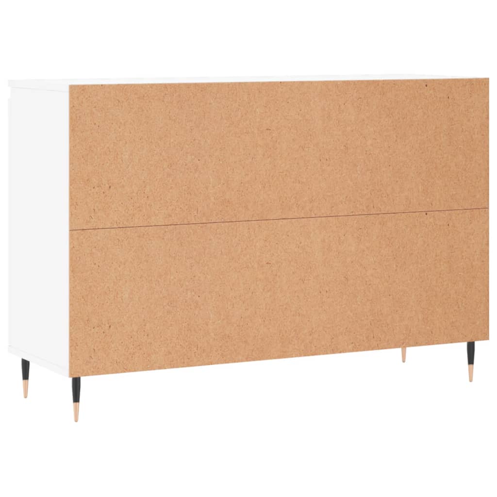 Credenza Bianca 101,5x35x70 cm in Legno Multistrato - homemem39