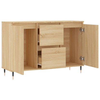 Credenza Rovere Sonoma 101,5x35x70 cm in Legno Multistrato - homemem39