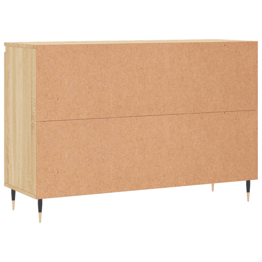 Credenza Rovere Sonoma 101,5x35x70 cm in Legno Multistrato - homemem39