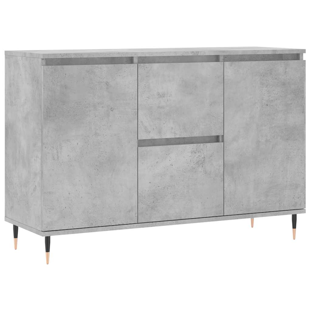 Credenza Grigio Cemento 101,5x35x70 cm in Legno Multistrato | homemem39