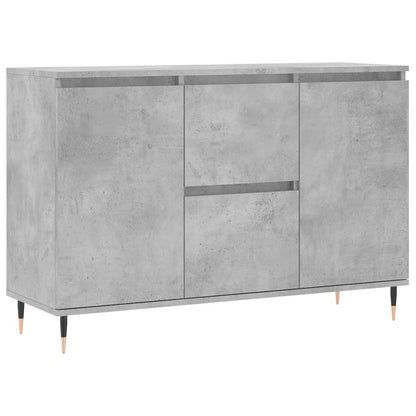 Credenza Grigio Cemento 101,5x35x70 cm in Legno Multistrato | homemem39