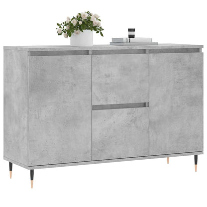 Credenza Grigio Cemento 101,5x35x70 cm in Legno Multistrato | homemem39