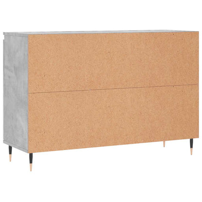 Credenza Grigio Cemento 101,5x35x70 cm in Legno Multistrato | homemem39