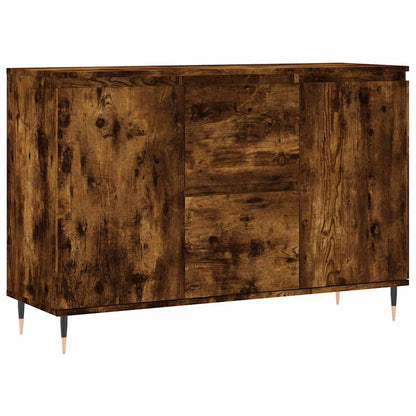 Credenza Rovere Fumo 101,5x35x70 cm in Legno Multistrato | homemem39
