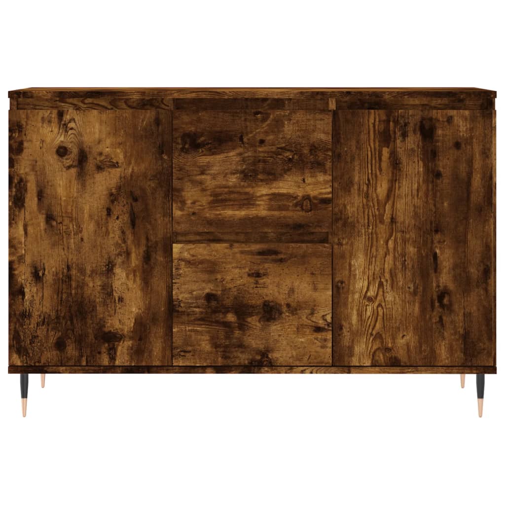 Credenza Rovere Fumo 101,5x35x70 cm in Legno Multistrato - homemem39
