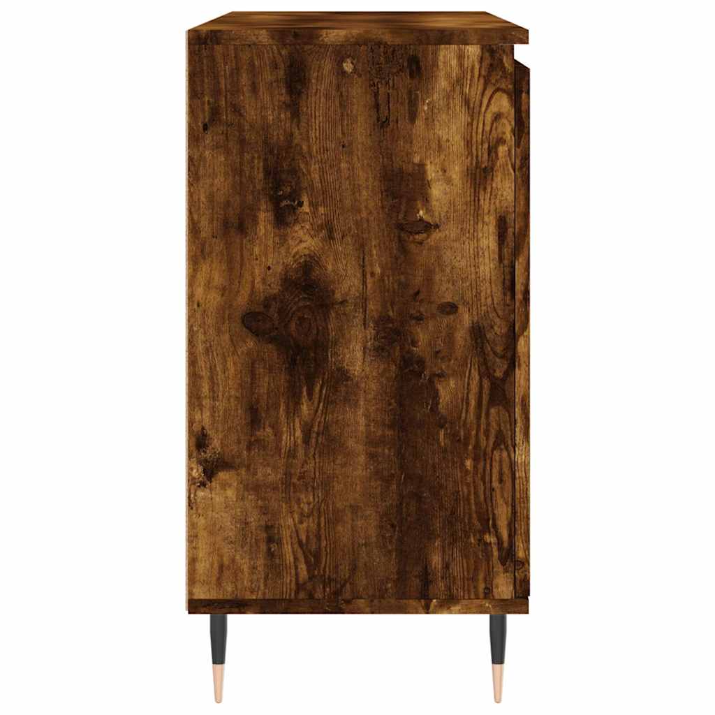 Credenza Rovere Fumo 101,5x35x70 cm in Legno Multistrato | homemem39