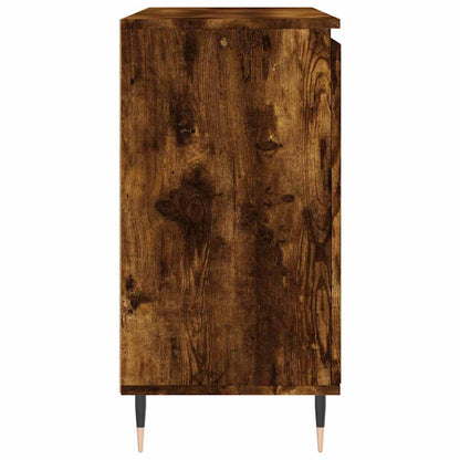 Credenza Rovere Fumo 101,5x35x70 cm in Legno Multistrato | homemem39