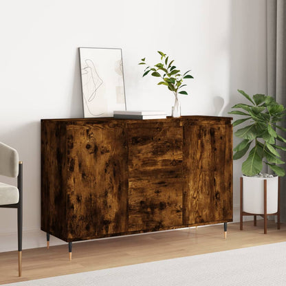 Credenza Rovere Fumo 101,5x35x70 cm in Legno Multistrato - homemem39