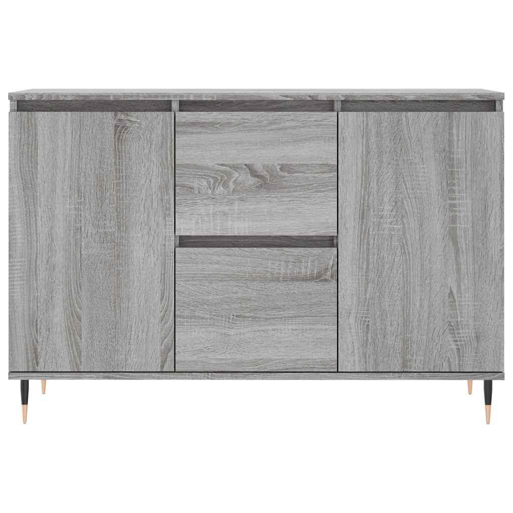 Credenza Grigio Sonoma 101,5x35x70 cm in Legno Multistrato | homemem39