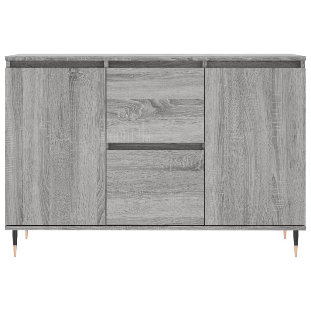 Credenza Grigio Sonoma 101,5x35x70 cm in Legno Multistrato - homemem39