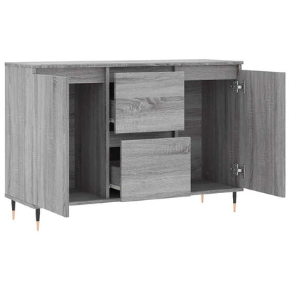Credenza Grigio Sonoma 101,5x35x70 cm in Legno Multistrato | homemem39
