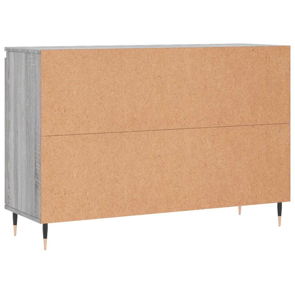 Credenza Grigio Sonoma 101,5x35x70 cm in Legno Multistrato | homemem39